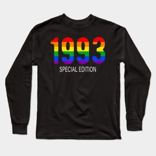 1993 Lgbt Birthday Rainbow Pride Lgbt Gift Equality Long Sleeve T-Shirt